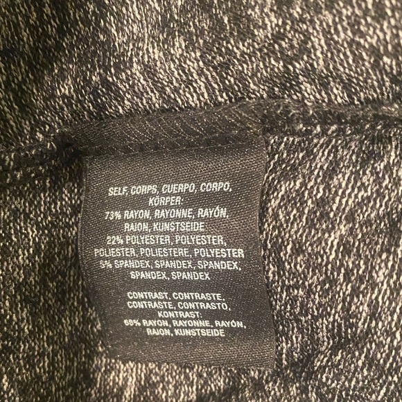 Anthropologie Ella Mara Brushed Gray Striped Dress NWT Size MP - Picture 8 of 9